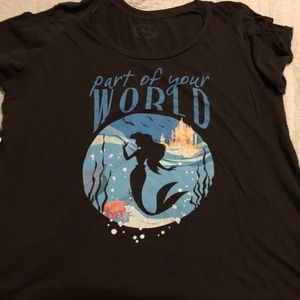 Torrid 3x little mermaid scoop neck tee